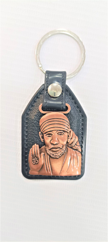 SAI BABA BRASS KEYCHAIN