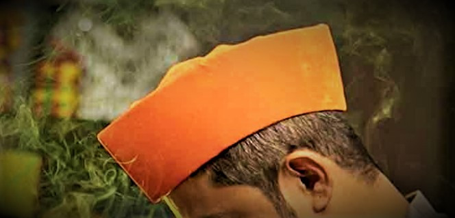ORANGE GANDHI TOPI