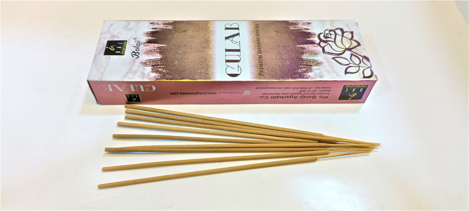 BALAJI GULAB (PREMIUM INCENSE STICLS)