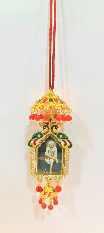 SAI BABA CAR HANGER (RED)